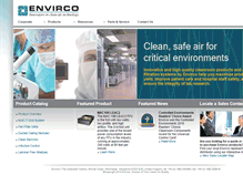 Tablet Screenshot of envirco-emea.com
